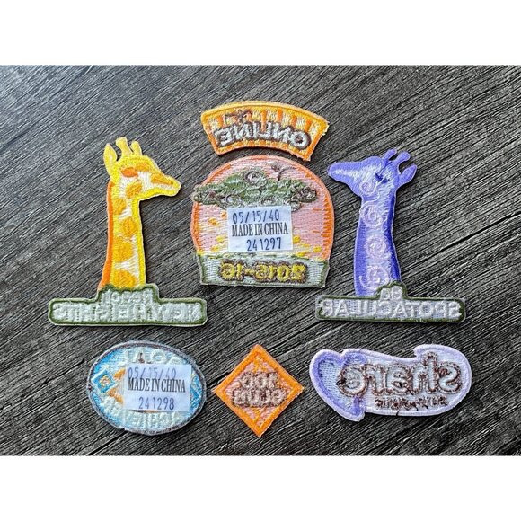 2015-2016 QSP patches Girl Scout GSUSA fall product program set safari giraffe - Picture 6 of 6